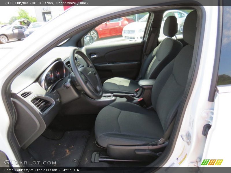 Bright White / Black 2012 Chrysler 200 LX Sedan