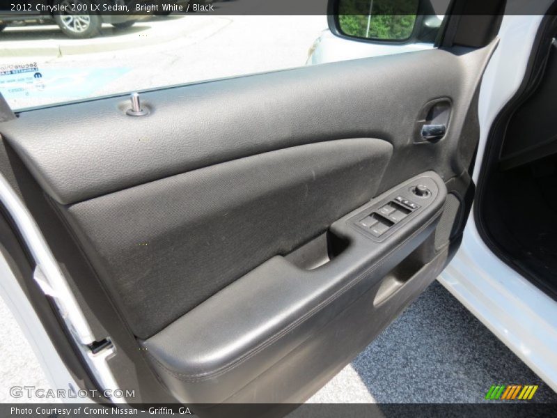 Bright White / Black 2012 Chrysler 200 LX Sedan