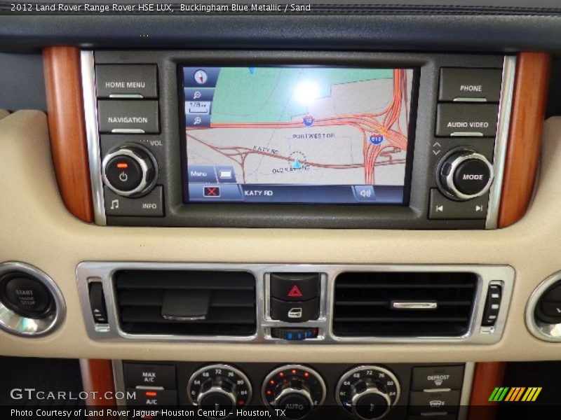 Navigation of 2012 Range Rover HSE LUX