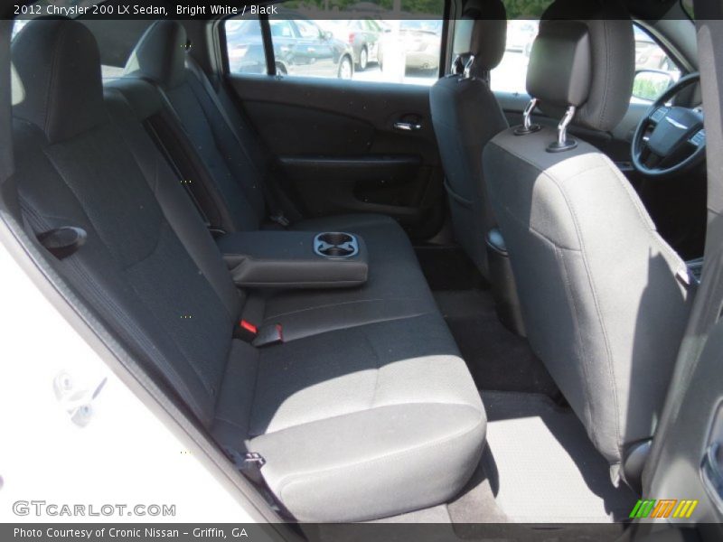 Bright White / Black 2012 Chrysler 200 LX Sedan