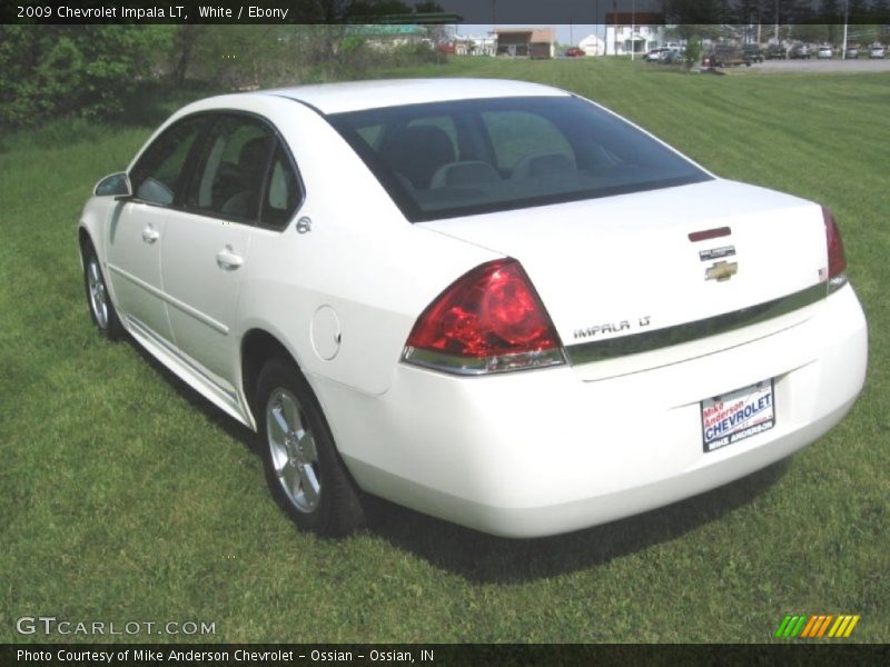 White / Ebony 2009 Chevrolet Impala LT