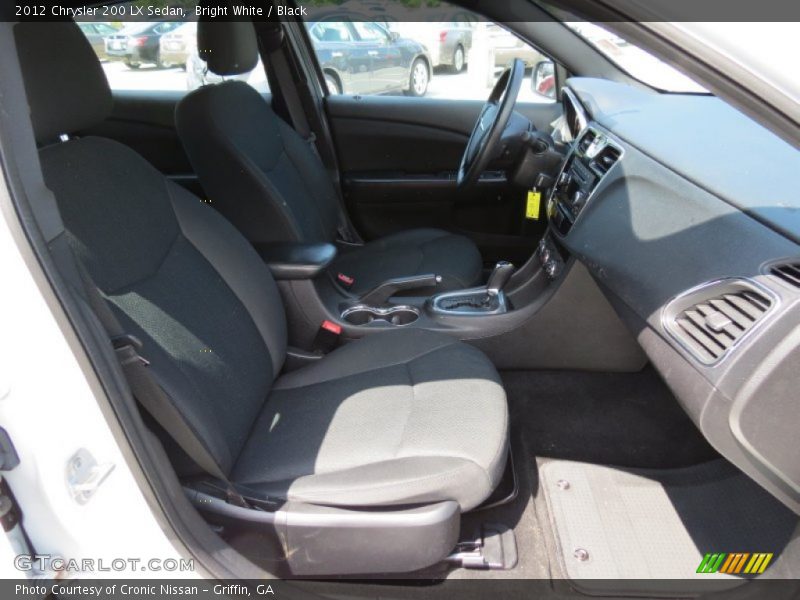 Bright White / Black 2012 Chrysler 200 LX Sedan