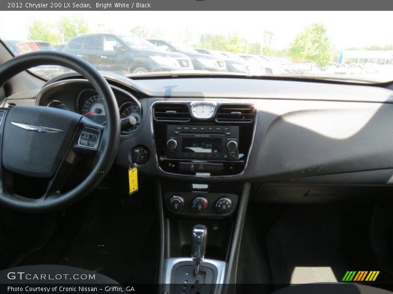 Bright White / Black 2012 Chrysler 200 LX Sedan