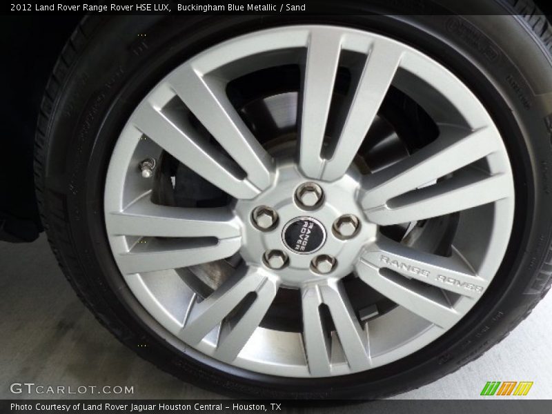 Buckingham Blue Metallic / Sand 2012 Land Rover Range Rover HSE LUX