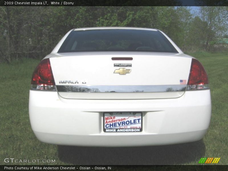 White / Ebony 2009 Chevrolet Impala LT