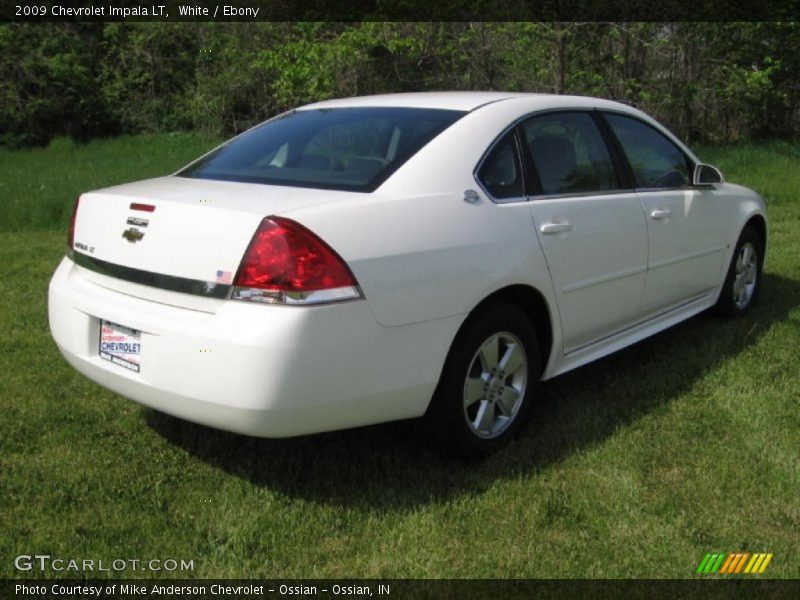 White / Ebony 2009 Chevrolet Impala LT