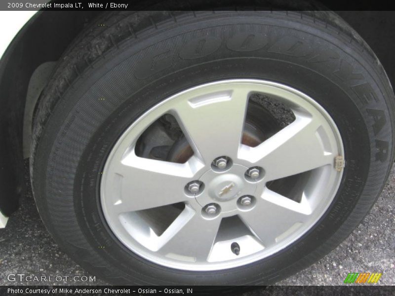 White / Ebony 2009 Chevrolet Impala LT