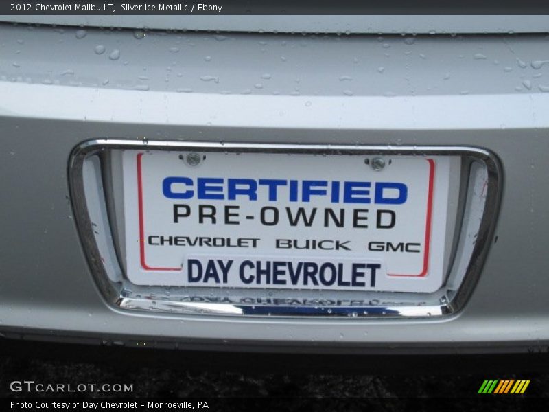 Silver Ice Metallic / Ebony 2012 Chevrolet Malibu LT