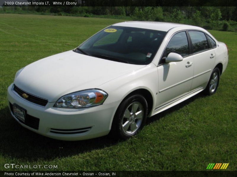 White / Ebony 2009 Chevrolet Impala LT