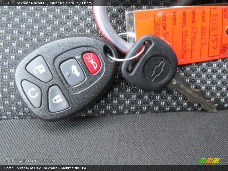 Silver Ice Metallic / Ebony 2012 Chevrolet Malibu LT