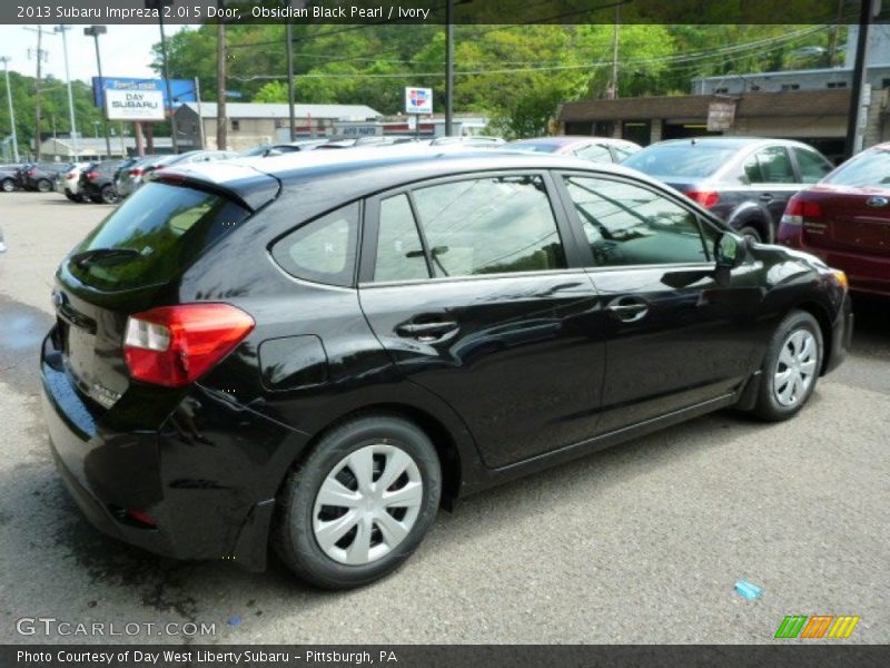 Obsidian Black Pearl / Ivory 2013 Subaru Impreza 2.0i 5 Door