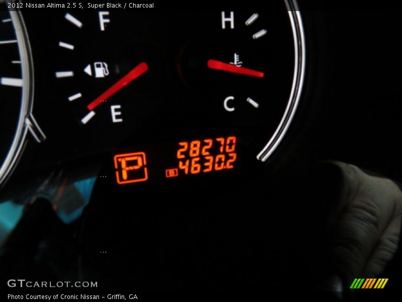 Super Black / Charcoal 2012 Nissan Altima 2.5 S
