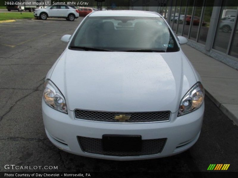 Summit White / Gray 2012 Chevrolet Impala LT