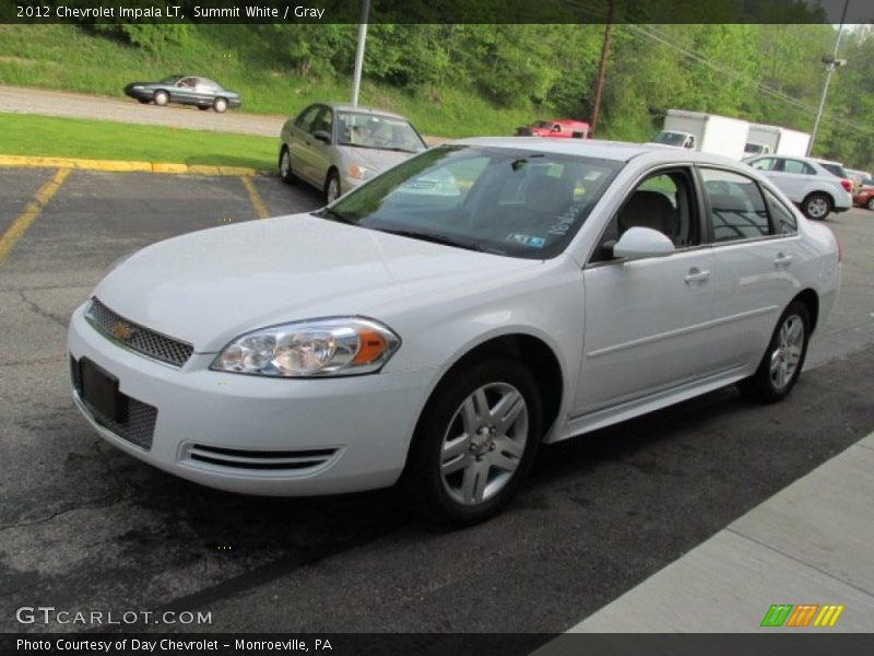Summit White / Gray 2012 Chevrolet Impala LT