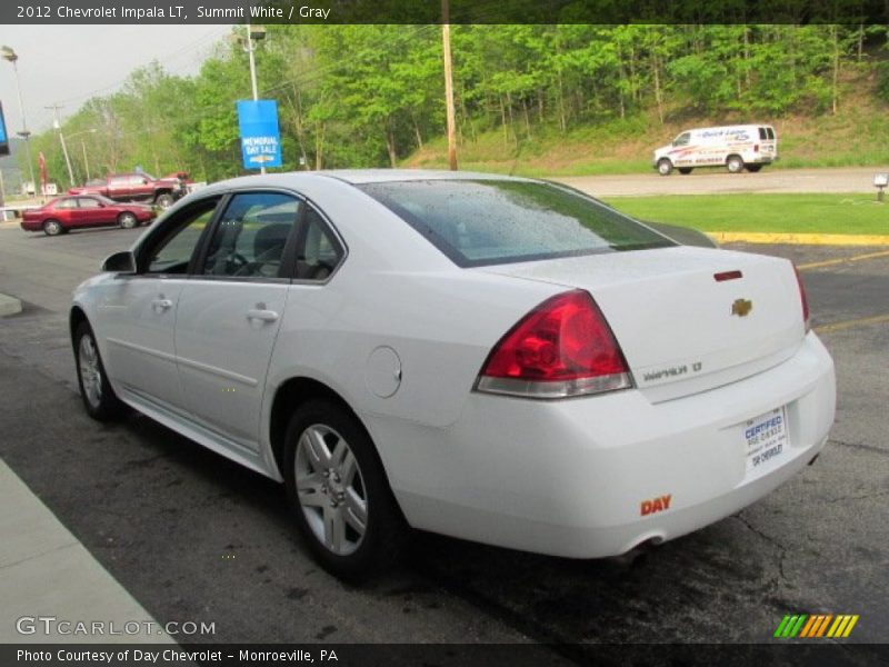 Summit White / Gray 2012 Chevrolet Impala LT