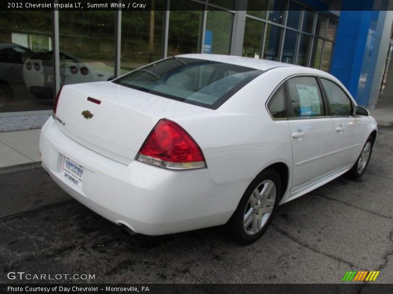Summit White / Gray 2012 Chevrolet Impala LT