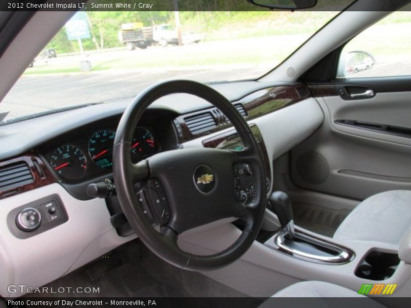 Summit White / Gray 2012 Chevrolet Impala LT