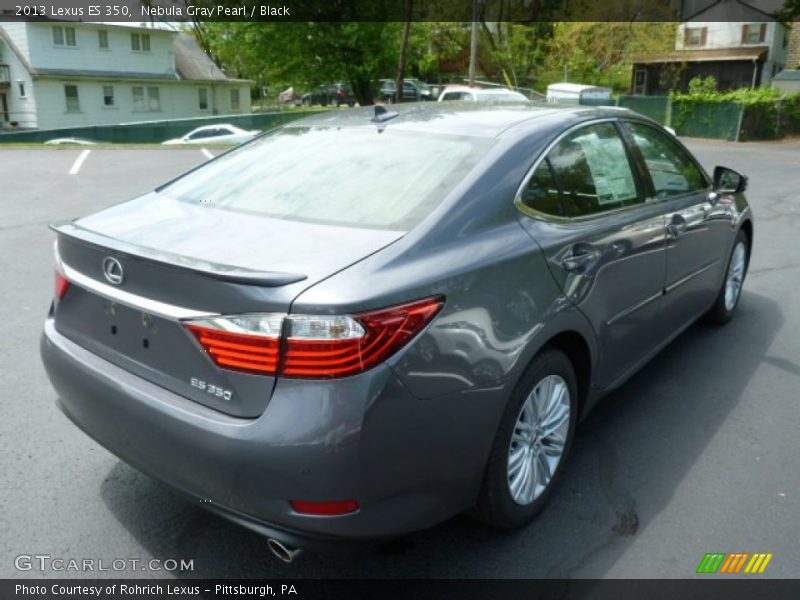 Nebula Gray Pearl / Black 2013 Lexus ES 350