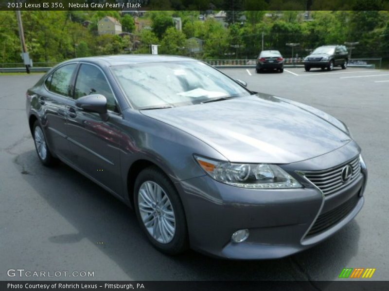 Nebula Gray Pearl / Black 2013 Lexus ES 350