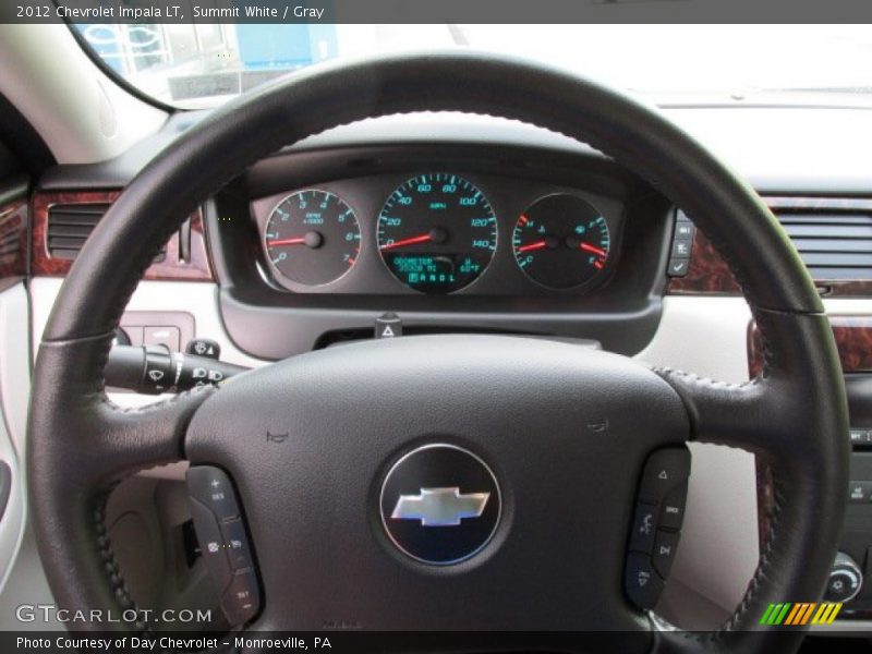 Summit White / Gray 2012 Chevrolet Impala LT
