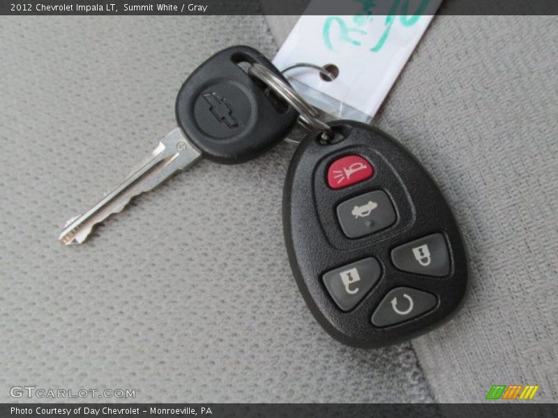 Summit White / Gray 2012 Chevrolet Impala LT