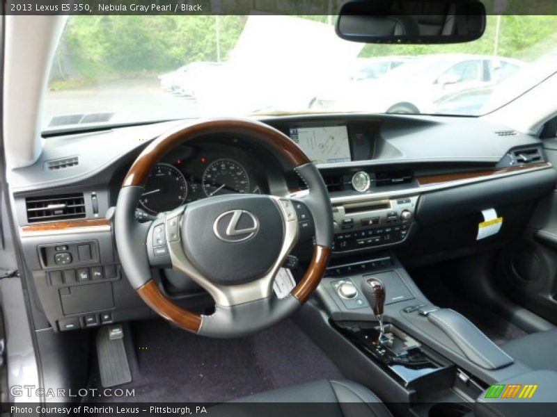 Nebula Gray Pearl / Black 2013 Lexus ES 350