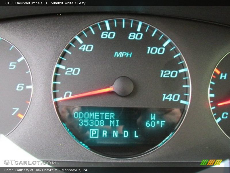 Summit White / Gray 2012 Chevrolet Impala LT