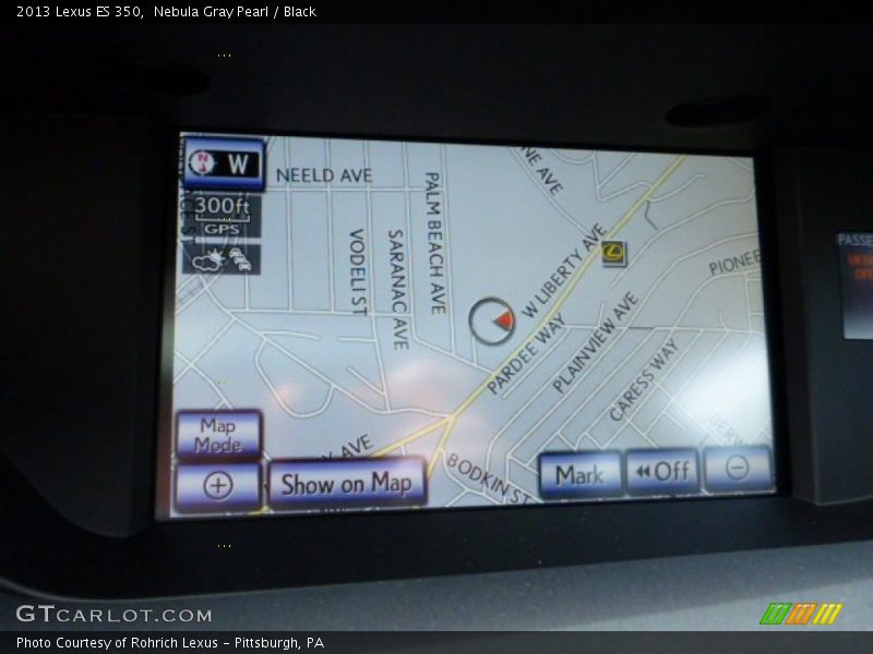 Nebula Gray Pearl / Black 2013 Lexus ES 350