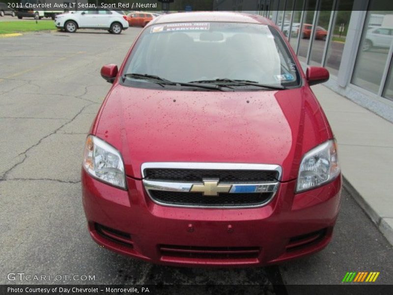 Sport Red / Neutral 2011 Chevrolet Aveo LT Sedan