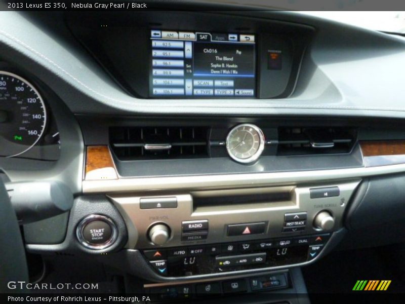 Nebula Gray Pearl / Black 2013 Lexus ES 350