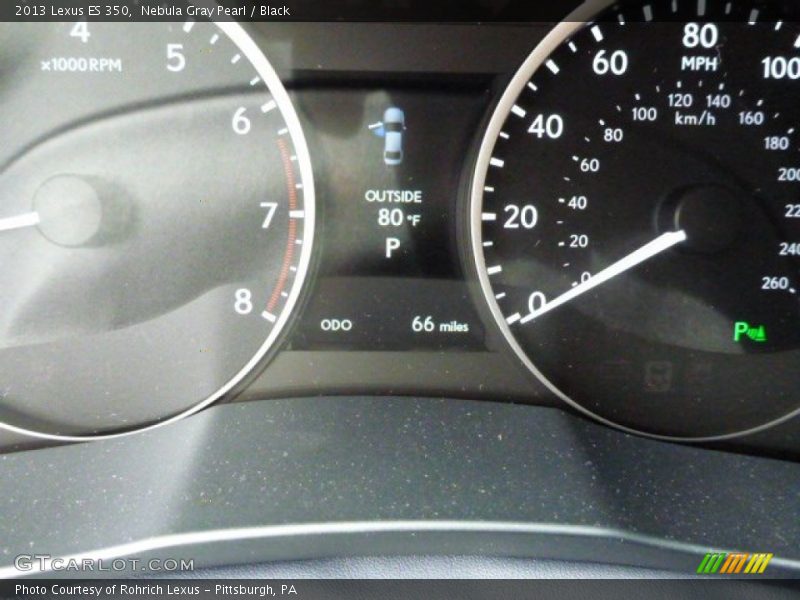 Nebula Gray Pearl / Black 2013 Lexus ES 350