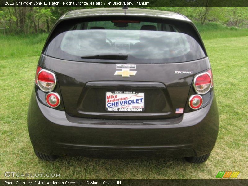 Mocha Bronze Metallic / Jet Black/Dark Titanium 2013 Chevrolet Sonic LS Hatch