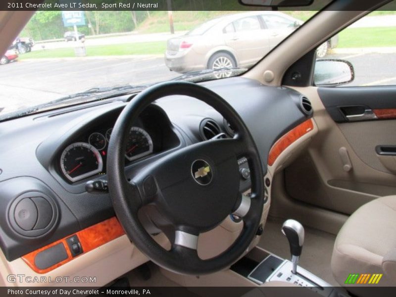 Sport Red / Neutral 2011 Chevrolet Aveo LT Sedan