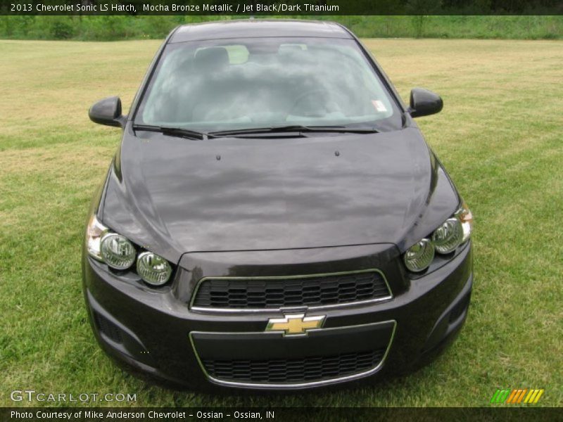 Mocha Bronze Metallic / Jet Black/Dark Titanium 2013 Chevrolet Sonic LS Hatch