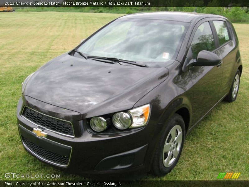 Mocha Bronze Metallic / Jet Black/Dark Titanium 2013 Chevrolet Sonic LS Hatch