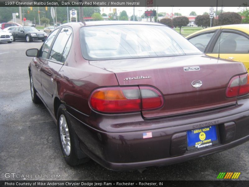 Dark Cherry Red Metallic / Medium Neutral 1997 Chevrolet Malibu Sedan