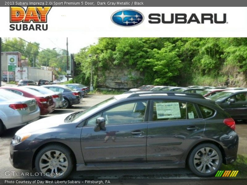 Dark Gray Metallic / Black 2013 Subaru Impreza 2.0i Sport Premium 5 Door