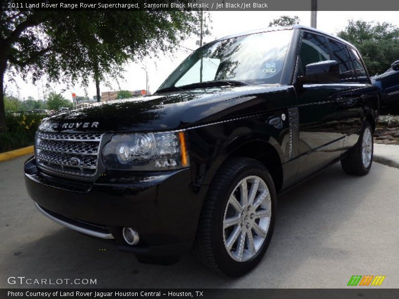 Santorini Black Metallic / Jet Black/Jet Black 2011 Land Rover Range Rover Supercharged