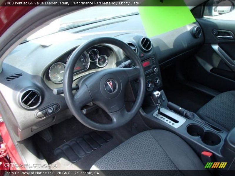 Performance Red Metallic / Ebony Black 2008 Pontiac G6 Value Leader Sedan