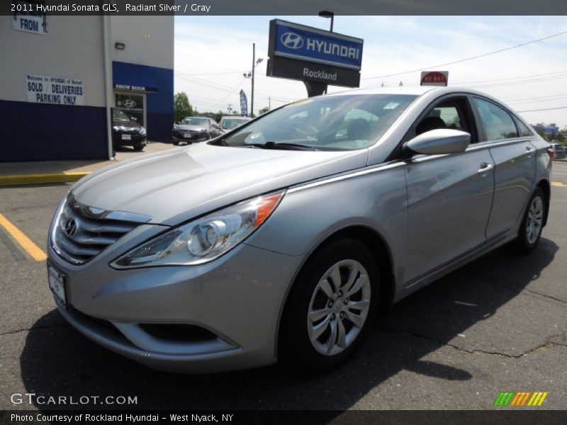 Radiant Silver / Gray 2011 Hyundai Sonata GLS