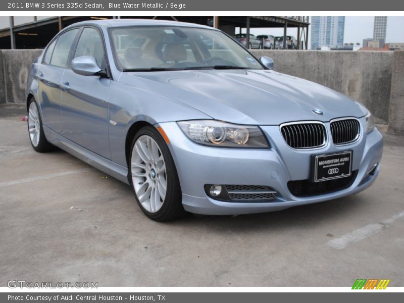 Blue Water Metallic / Beige 2011 BMW 3 Series 335d Sedan