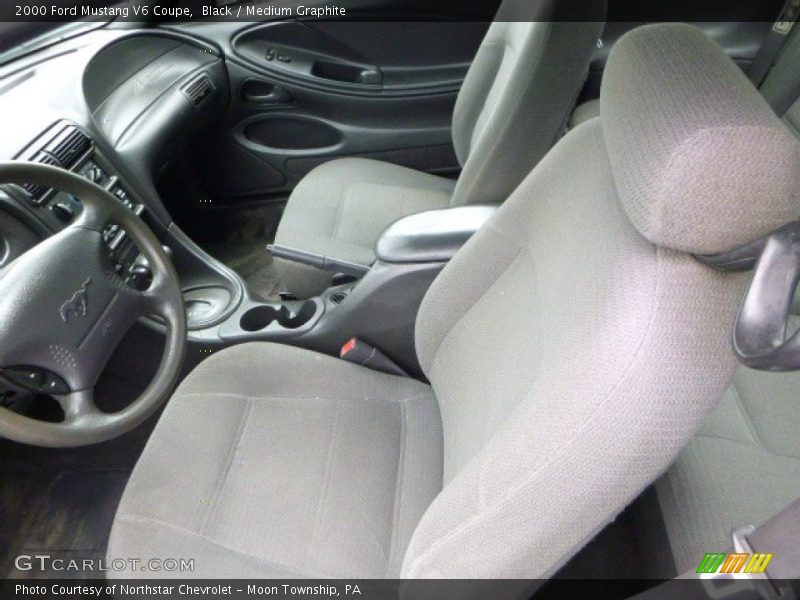 Black / Medium Graphite 2000 Ford Mustang V6 Coupe