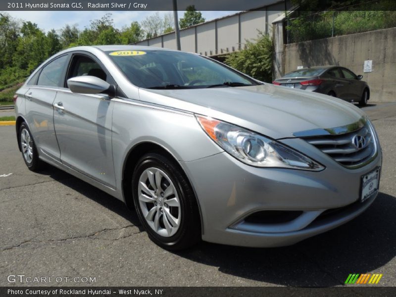 Radiant Silver / Gray 2011 Hyundai Sonata GLS