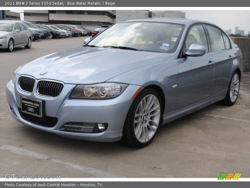 Blue Water Metallic / Beige 2011 BMW 3 Series 335d Sedan