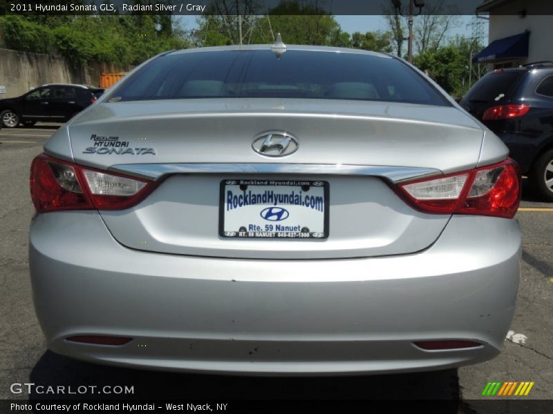 Radiant Silver / Gray 2011 Hyundai Sonata GLS