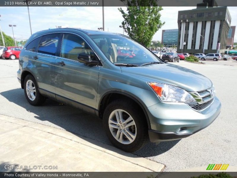 Opal Sage Metallic / Ivory 2010 Honda CR-V EX AWD