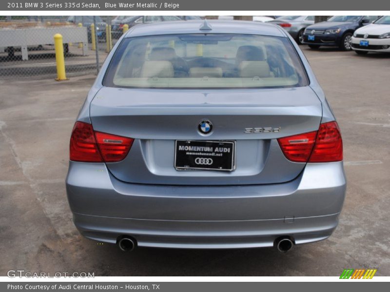 Blue Water Metallic / Beige 2011 BMW 3 Series 335d Sedan