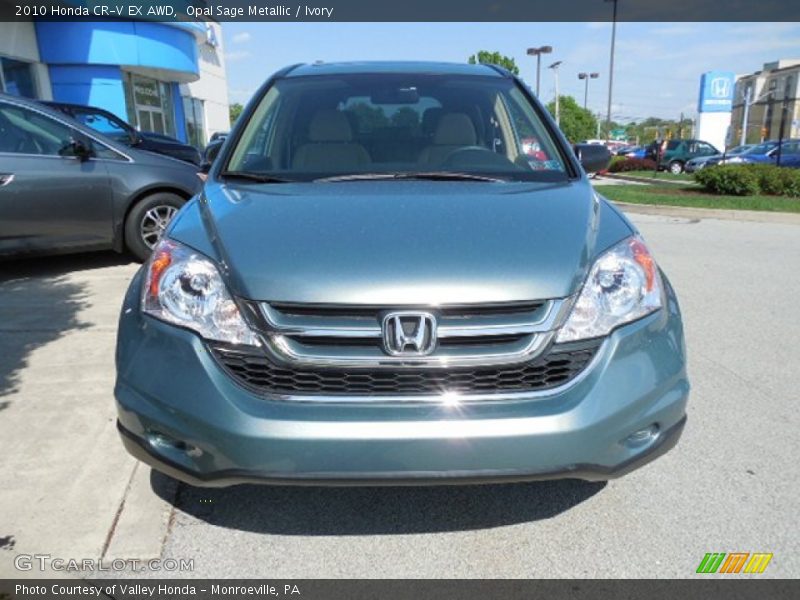 Opal Sage Metallic / Ivory 2010 Honda CR-V EX AWD