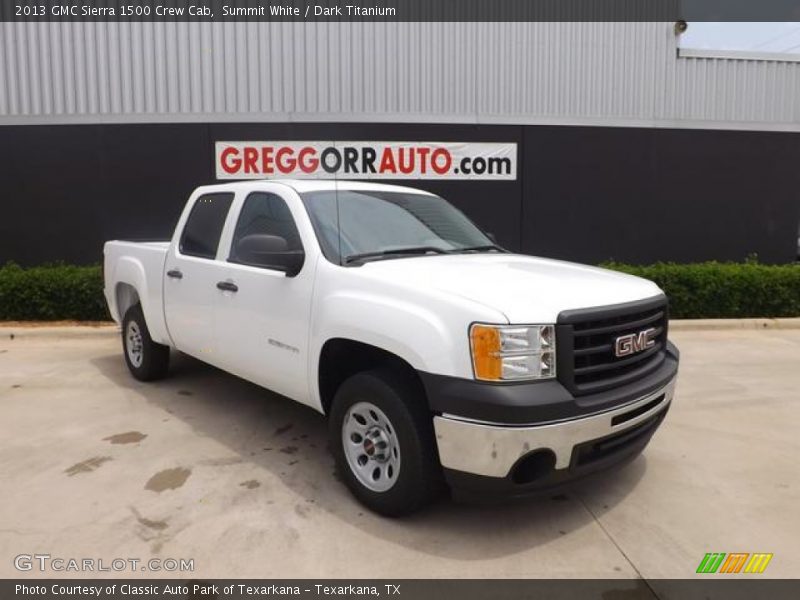 Summit White / Dark Titanium 2013 GMC Sierra 1500 Crew Cab