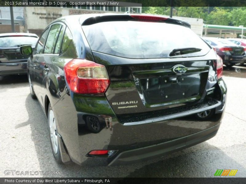 Obsidian Black Pearl / Ivory 2013 Subaru Impreza 2.0i 5 Door